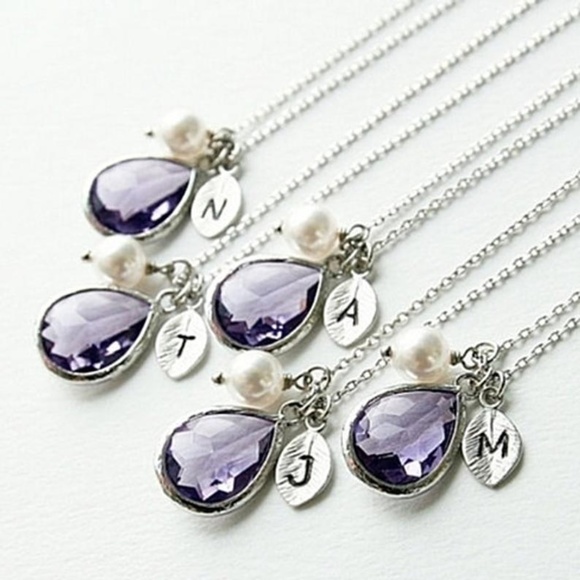 Amethyst Drop Necklace - Picture 1 of 4